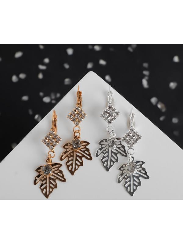 Серьги со стразами 