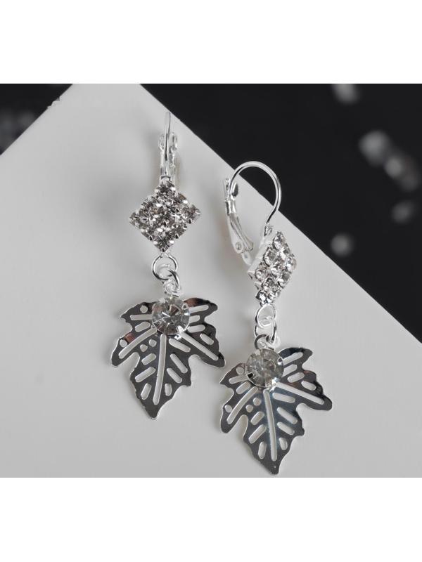 Серьги со стразами 