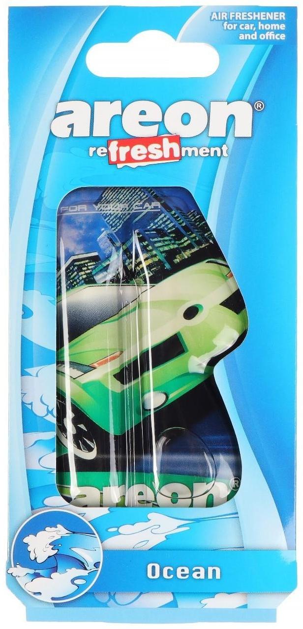 Ароматизатор на зеркало Areon Refreshment гелевый, океан 704-025-910
