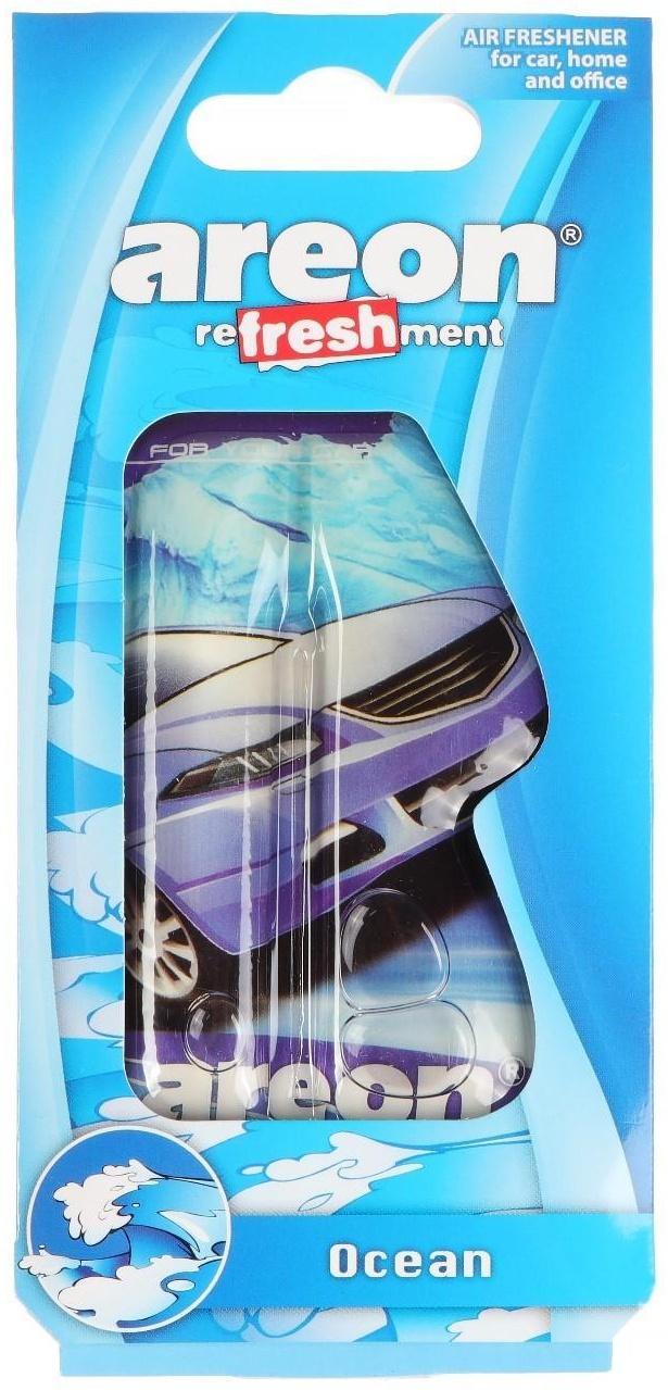 Ароматизатор на зеркало Areon Refreshment гелевый, океан 704-025-910