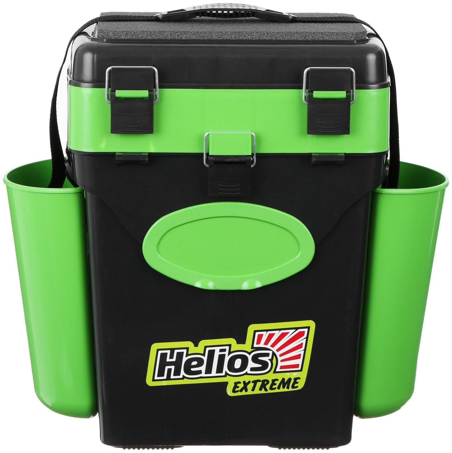 Ящик зимний Helios FishBox 10 л, цвет зелёный