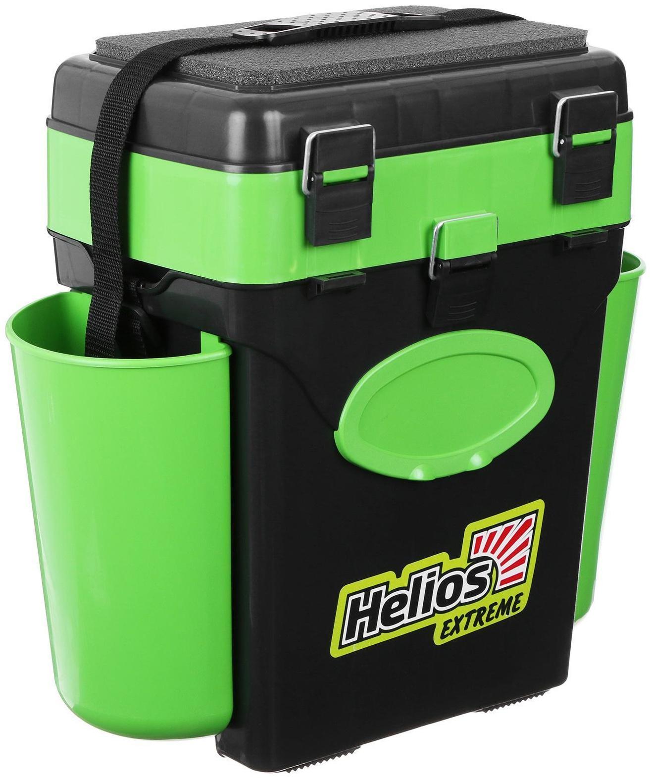 Ящик зимний Helios FishBox 10 л, цвет зелёный