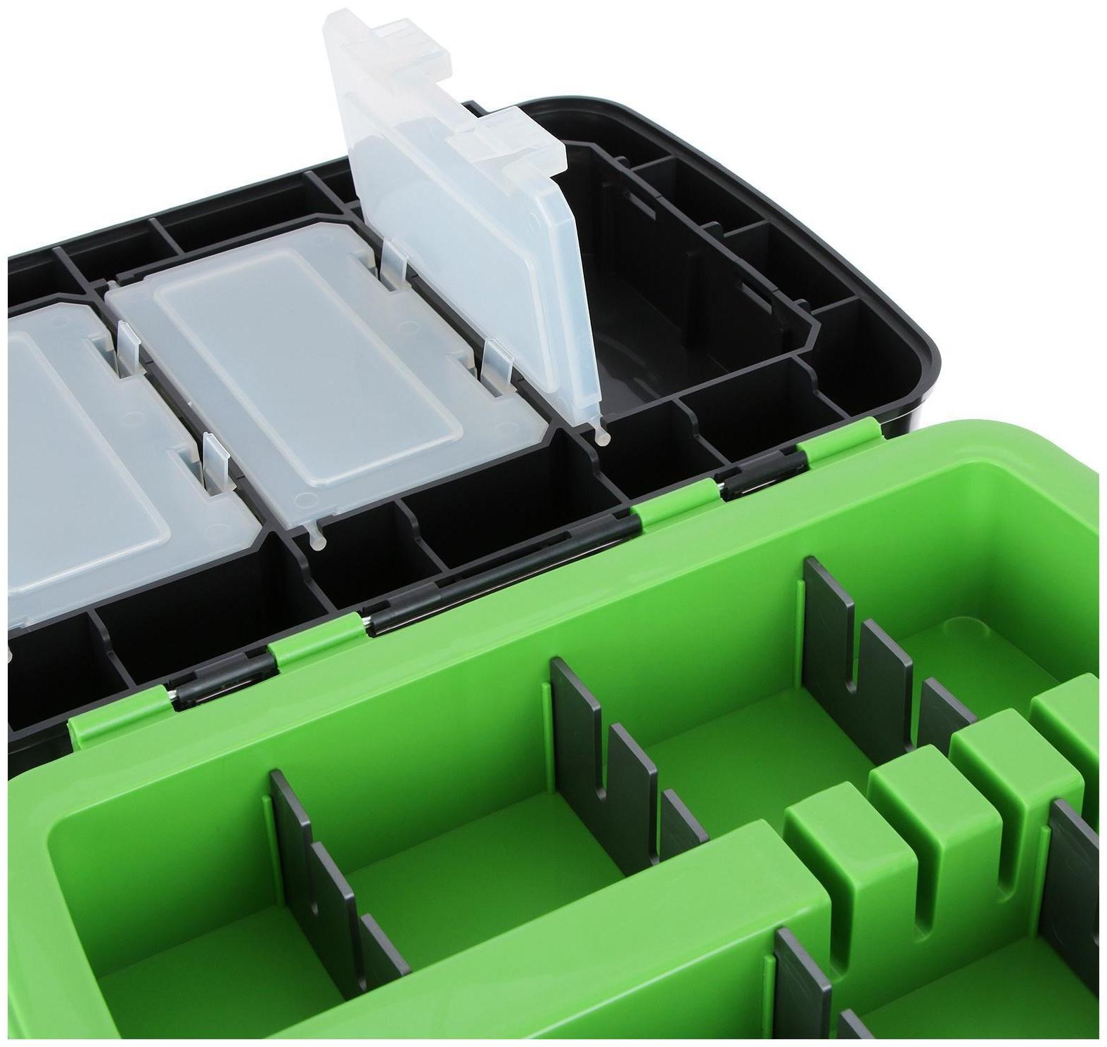 Ящик зимний Helios FishBox 10 л, цвет зелёный