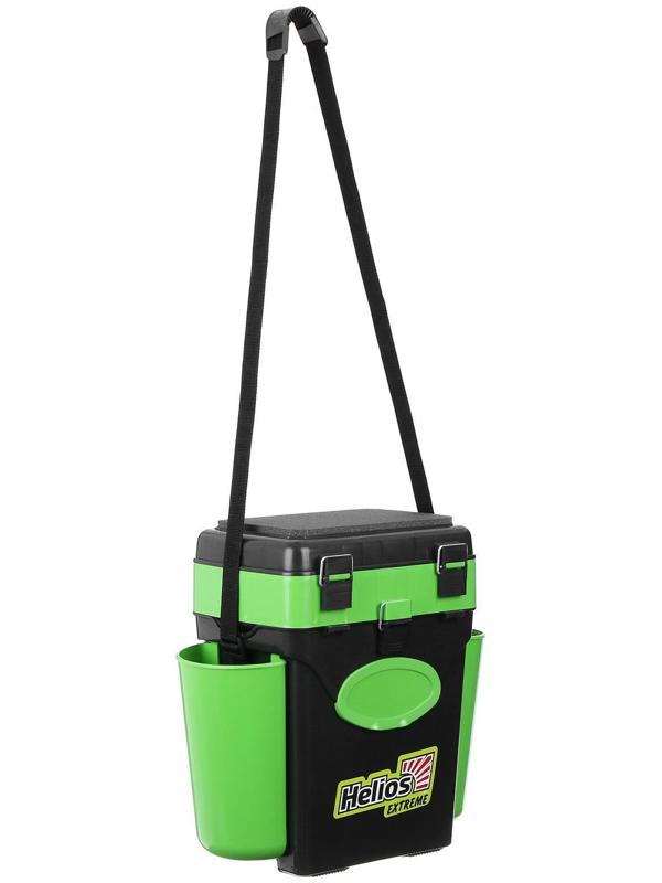 Ящик зимний Helios FishBox 10 л, цвет зелёный