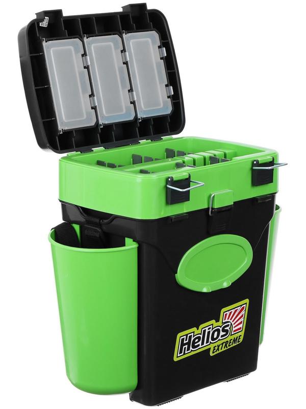 Ящик зимний Helios FishBox 10 л, цвет зелёный