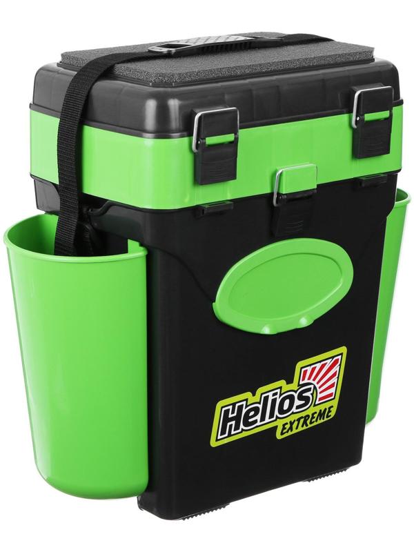 Ящик зимний Helios FishBox 10 л, цвет зелёный