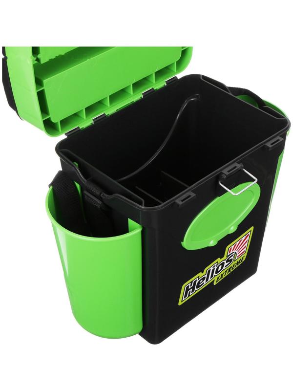 Ящик зимний Helios FishBox 10 л, цвет зелёный