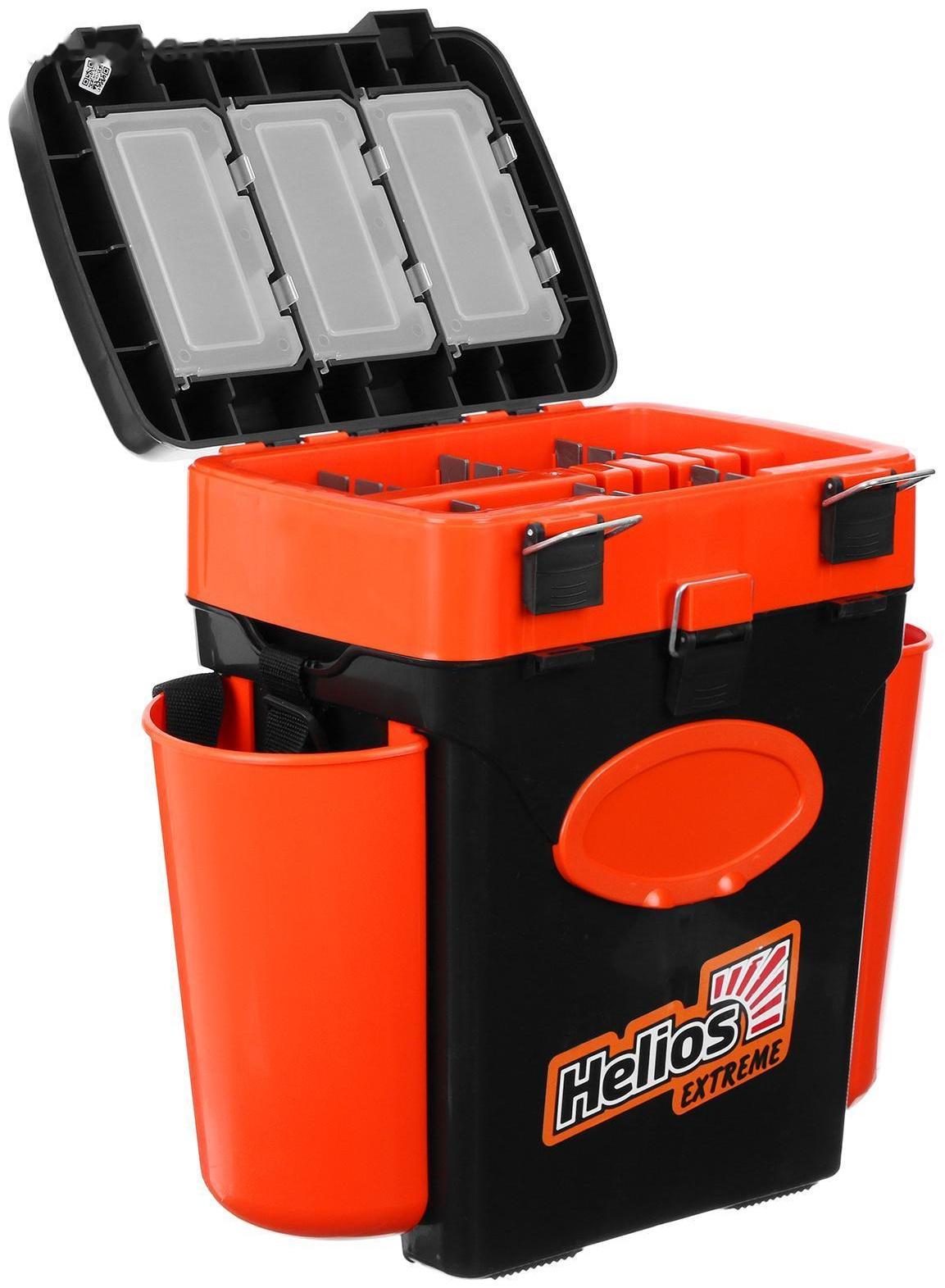 Ящик зимний Helios FishBox 10 л, цвет оранжевый