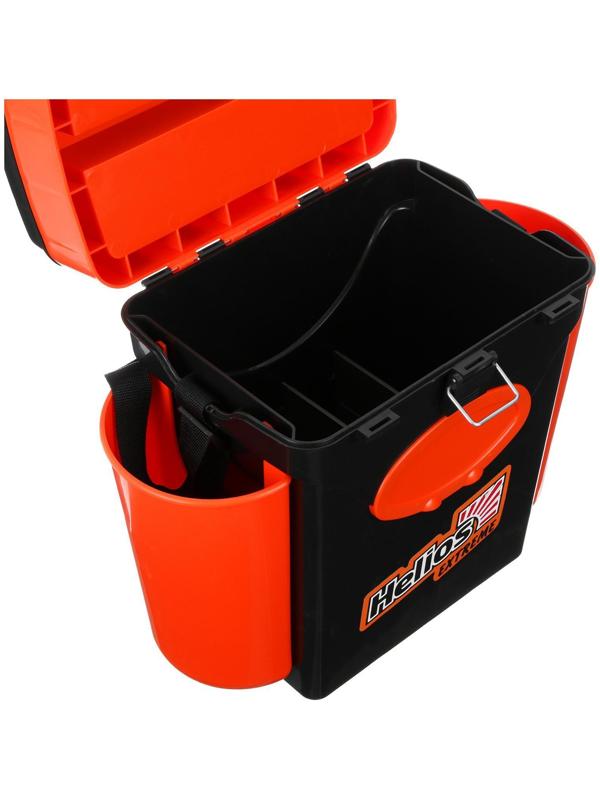 Ящик зимний Helios FishBox 10 л, цвет оранжевый