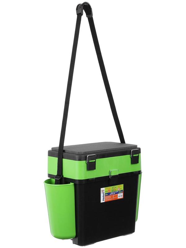 Ящик зимний Helios FishBox 19 л, цвет зелёный