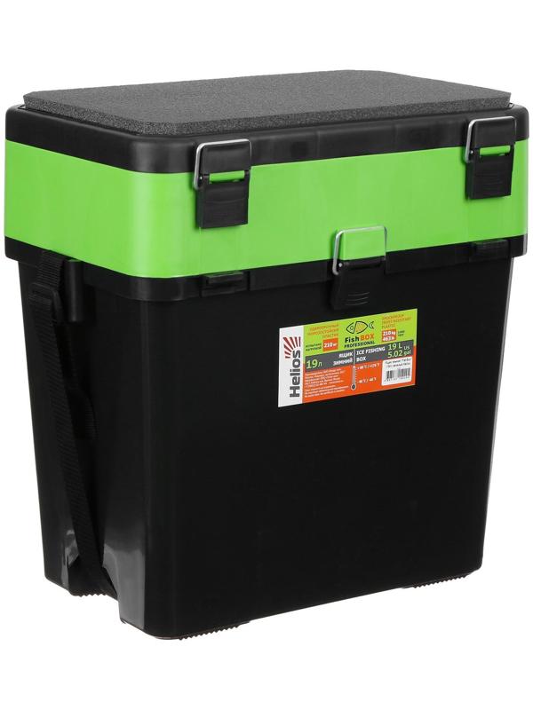 Ящик зимний Helios FishBox 19 л, цвет зелёный