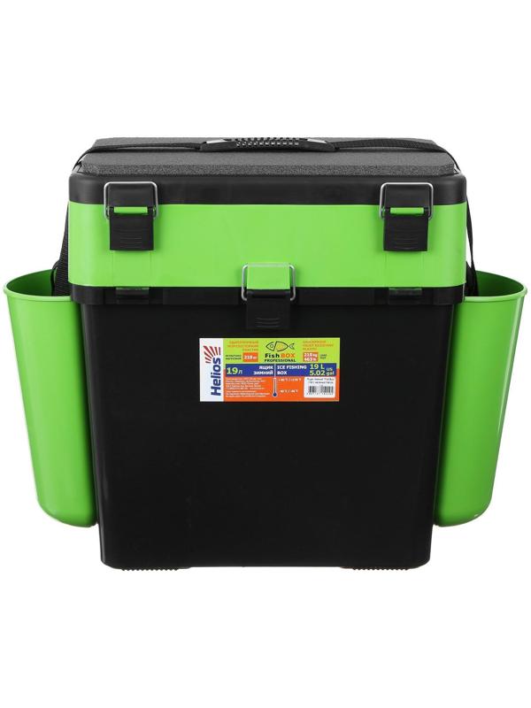 Ящик зимний Helios FishBox 19 л, цвет зелёный