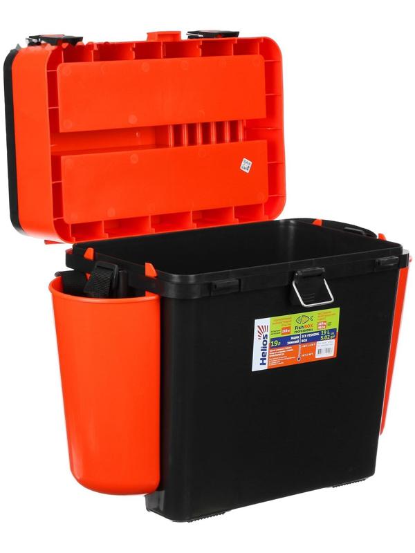 Ящик зимний Helios FishBox 19 л, цвет оранжевый