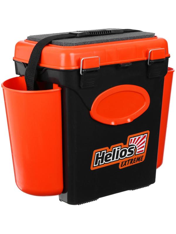 Ящик зимний Helios FishBox 10 л, односекционный, цвет оранжевый