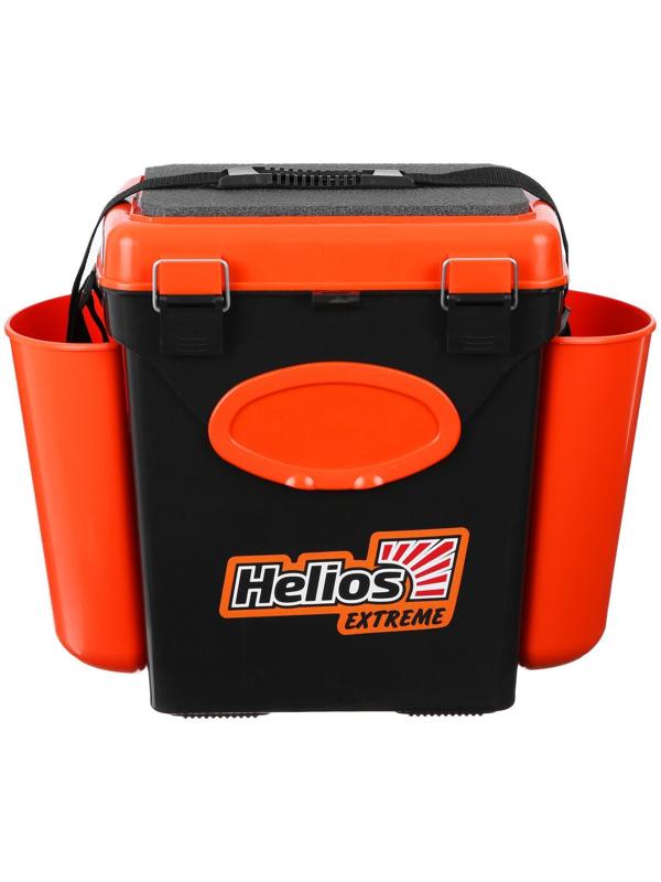 Ящик зимний Helios FishBox 10 л, односекционный, цвет оранжевый