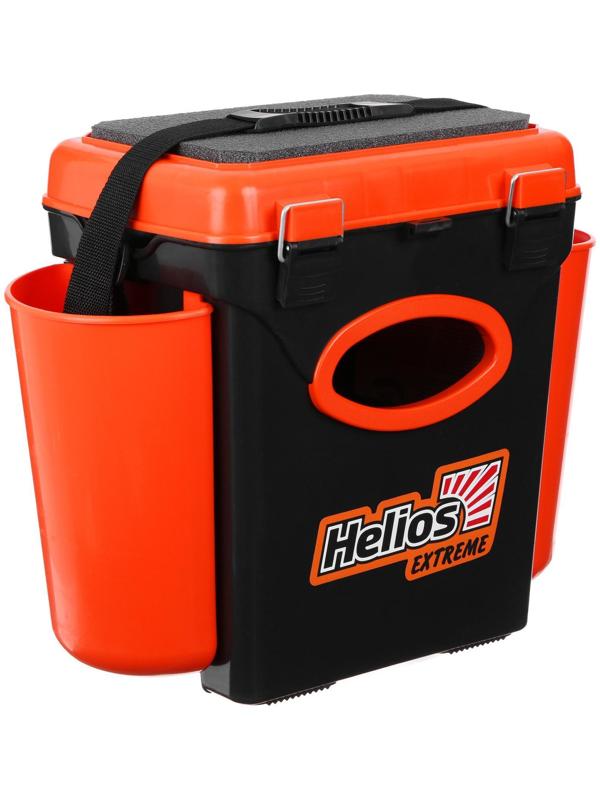 Ящик зимний Helios FishBox 10 л, односекционный, цвет оранжевый