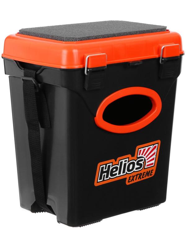 Ящик зимний Helios FishBox 10 л, односекционный, цвет оранжевый