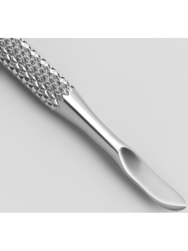 Шабер двусторонний, лопатка вогнутая, 13 см, на блистере, цвет серебристый