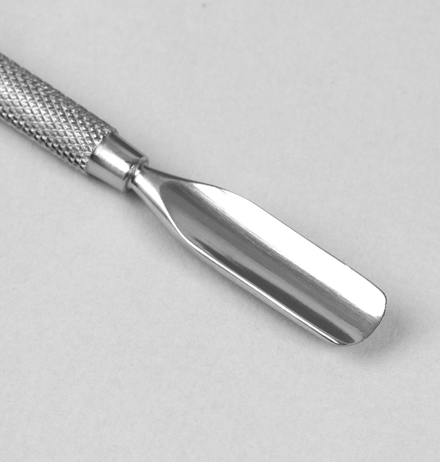 Шабер двусторонний, лопатка вогнутая, топорик, 13,5 см, на блистере, цвет серебристый