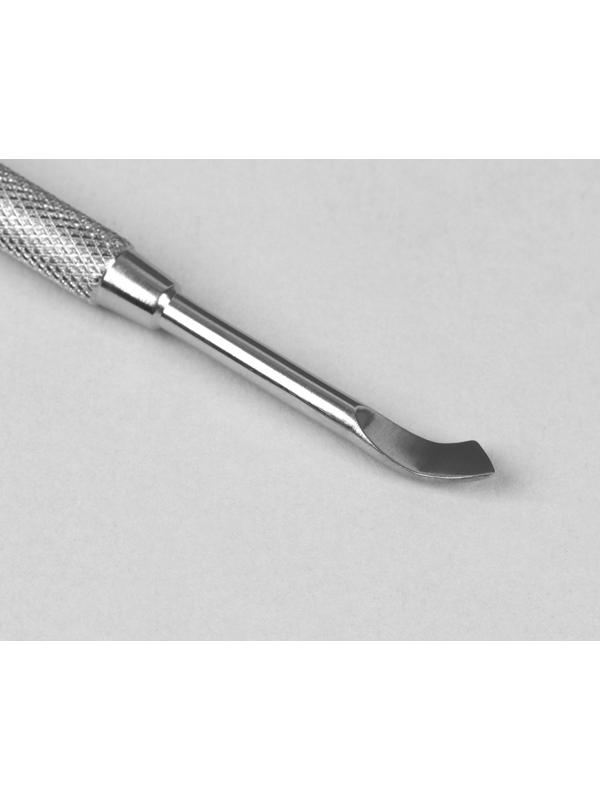 Шабер двусторонний, лопатка вогнутая, топорик, 13,5 см, на блистере, цвет серебристый