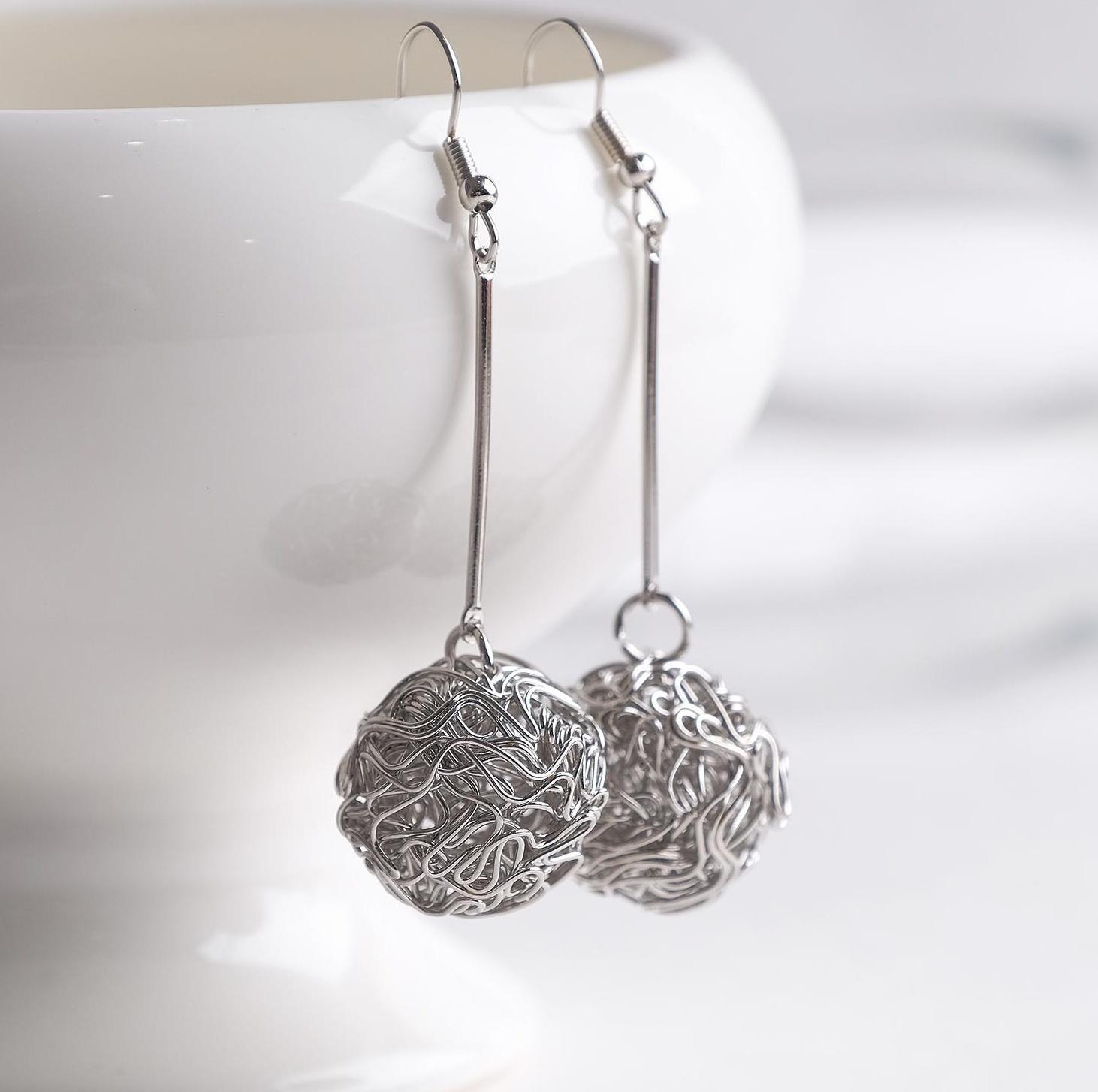 Серьги висячие 