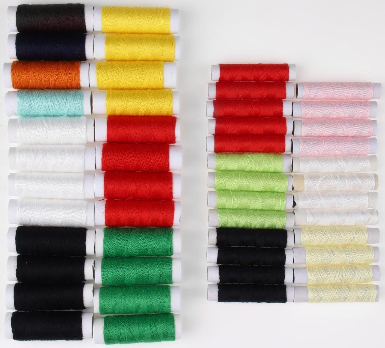 Швейный набор, 75 предметов, в трёхъярусном боксе, 16 × 15 × 12,5 см, цвет МИКС