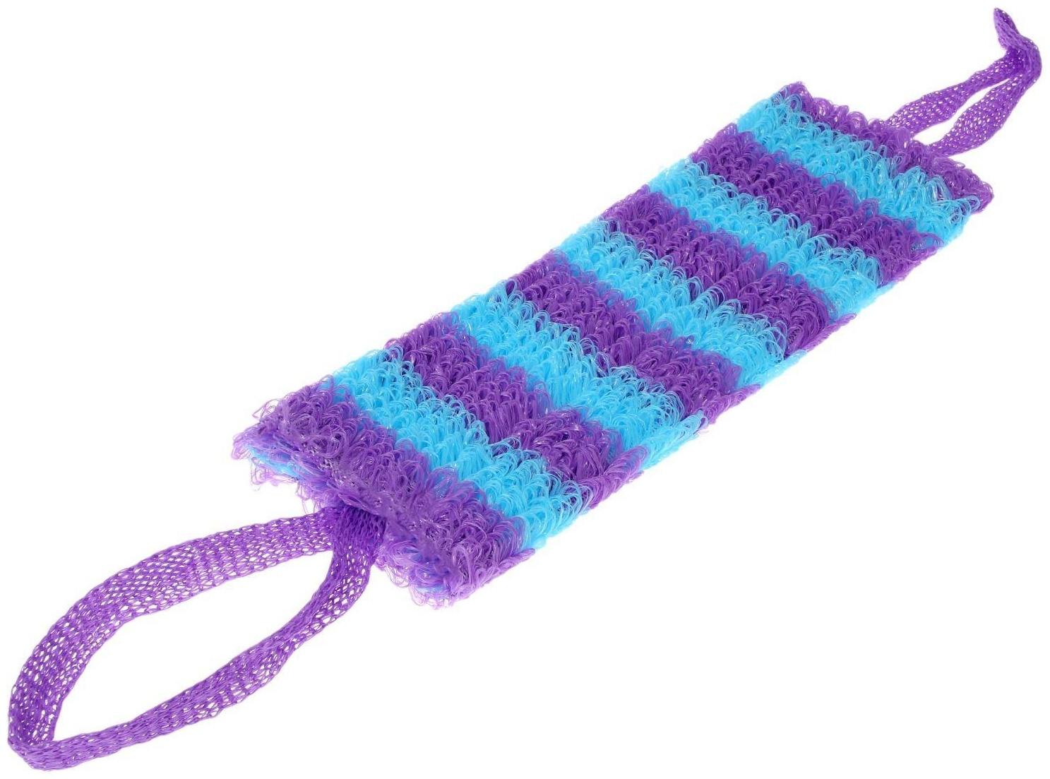 Мочалка-лента для тела «Медведь», 40×13 см, цвет МИКС