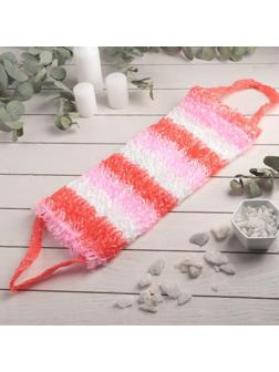 Мочалка-лента для тела «Медведь», 40×13 см, цвет МИКС