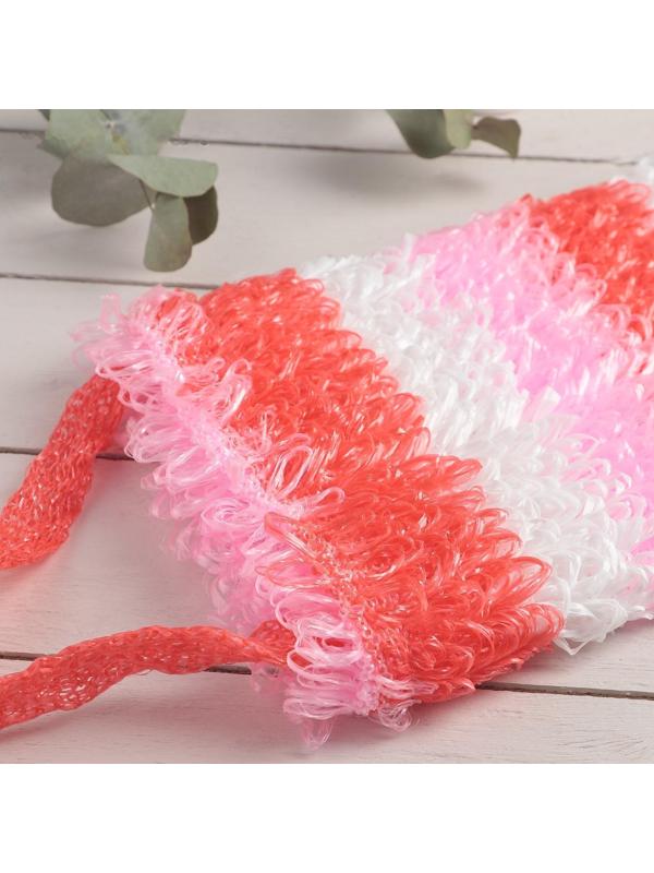 Мочалка-лента для тела «Медведь», 40×13 см, цвет МИКС