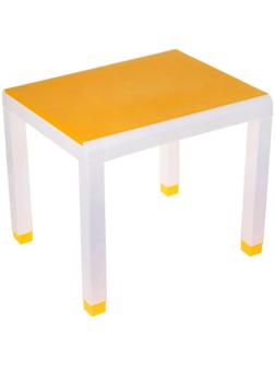 Стол детский, 600х500х490 мм, цвет желтый