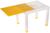 Стол детский, 600х500х490 мм, цвет желтый