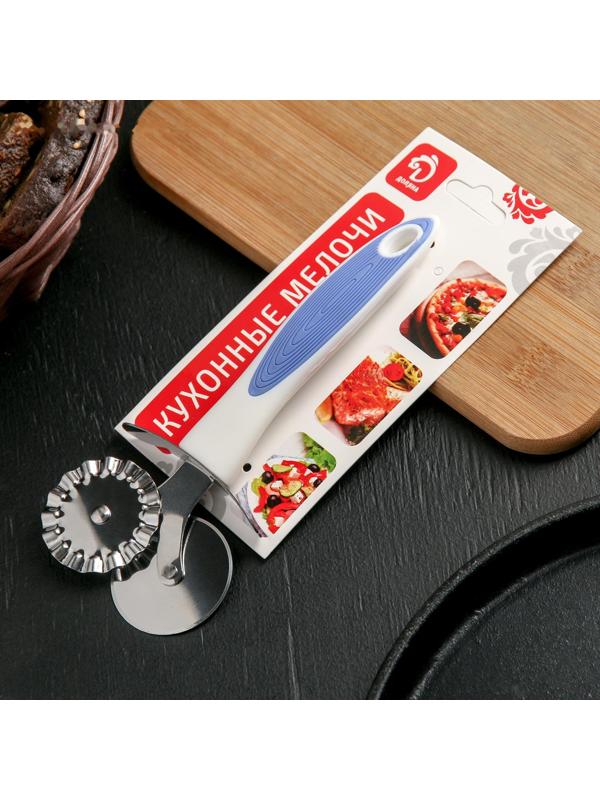 Нож для пиццы и теста Доляна Style, 18,5 см, ручка sоft tоuch, цвет МИКС