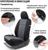 Авточехлы универcальные AUTOPROFI TT-902P BK/D.GY (M), полиэстер, набор из 9 предметов, передний ряд, задний ряд, чёрный/тёмно-серый