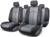 Авточехлы универcальные AUTOPROFI TT-902P BK/D.GY (M), полиэстер, набор из 9 предметов, передний ряд, задний ряд, чёрный/тёмно-серый