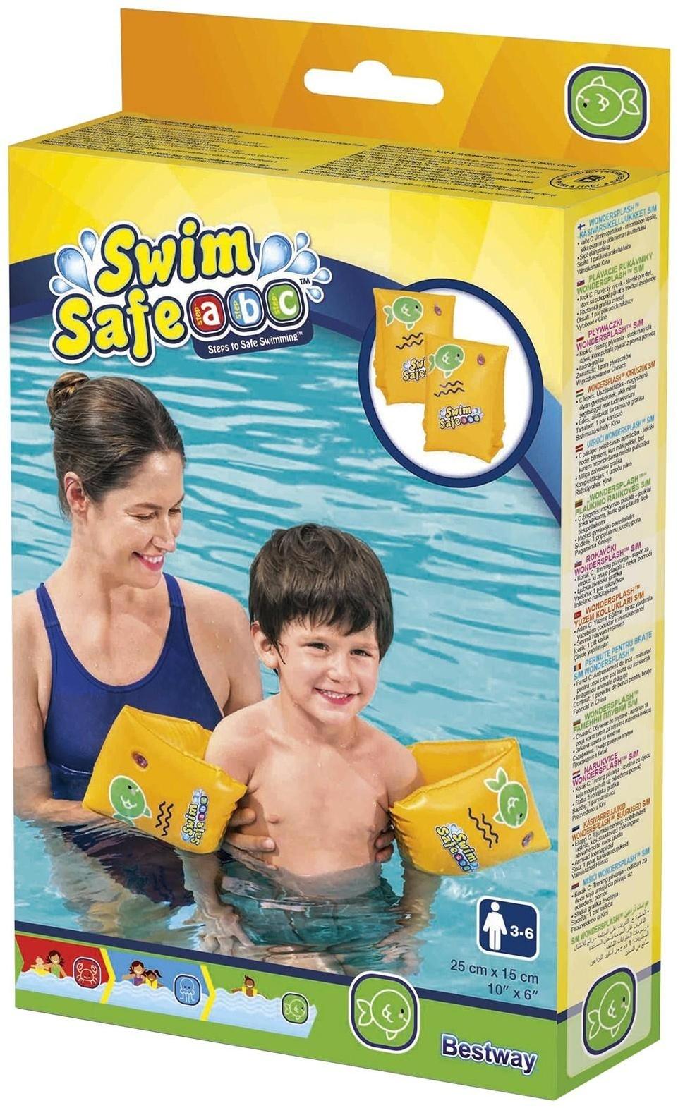 Нарукавники для плавания Swim Safe, ступень «С», 25 х 15 см, от 3-6 лет, 32033 Bestway