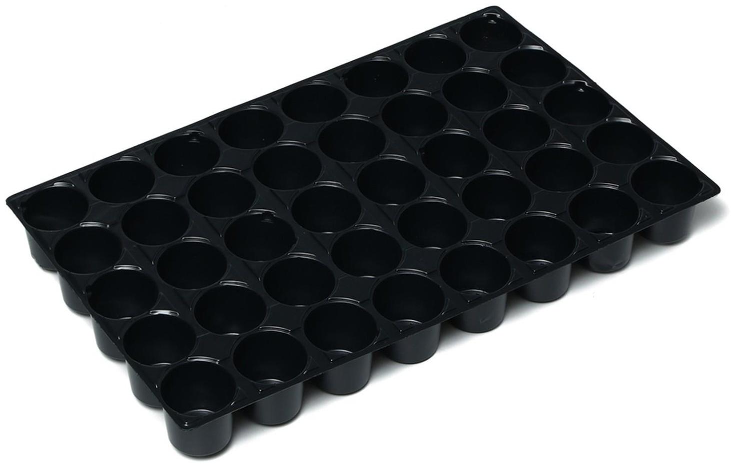 Мини-парник для рассады, 57 × 36 × 13.5 см, 1 вставка, 40 ячеек, Greengo