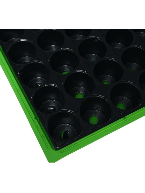 Мини-парник для рассады, 57 × 36 × 13.5 см, 1 вставка, 40 ячеек, Greengo
