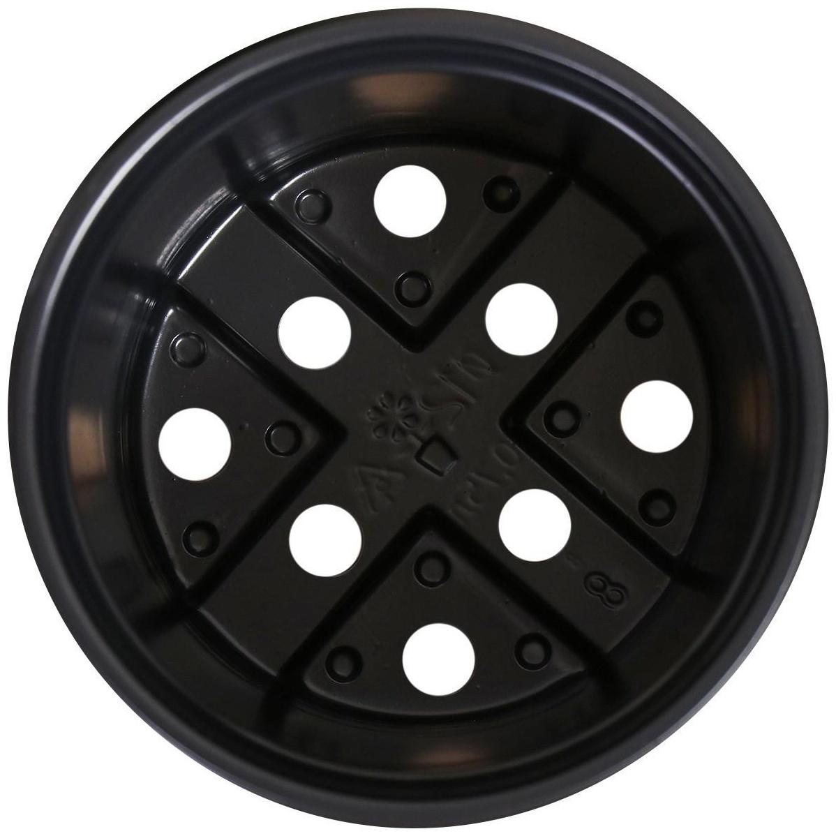 Горшок для рассады, 750 мл, 12 × 12 × 10,5 см, чёрный, Greengo