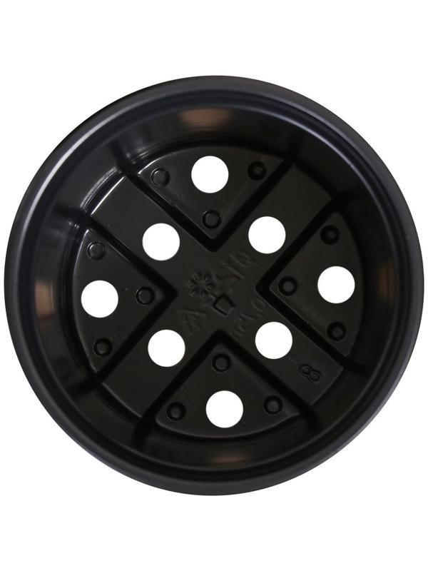 Горшок для рассады, 750 мл, 12 × 12 × 10,5 см, чёрный, Greengo