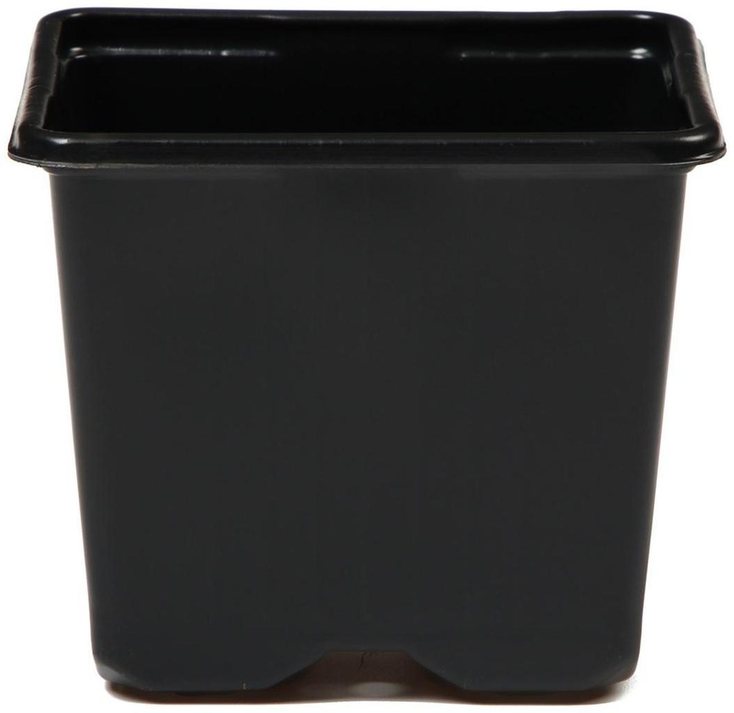 Горшок для рассады, 320 мл, 8 × 8 × 7 см, чёрный, Greengo