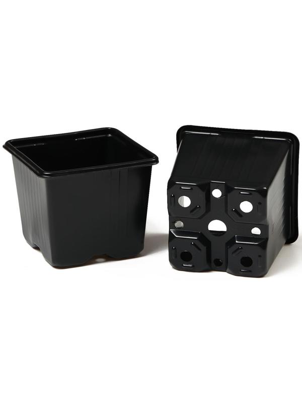 Горшок для рассады, 320 мл, 8 × 8 × 7 см, чёрный, Greengo