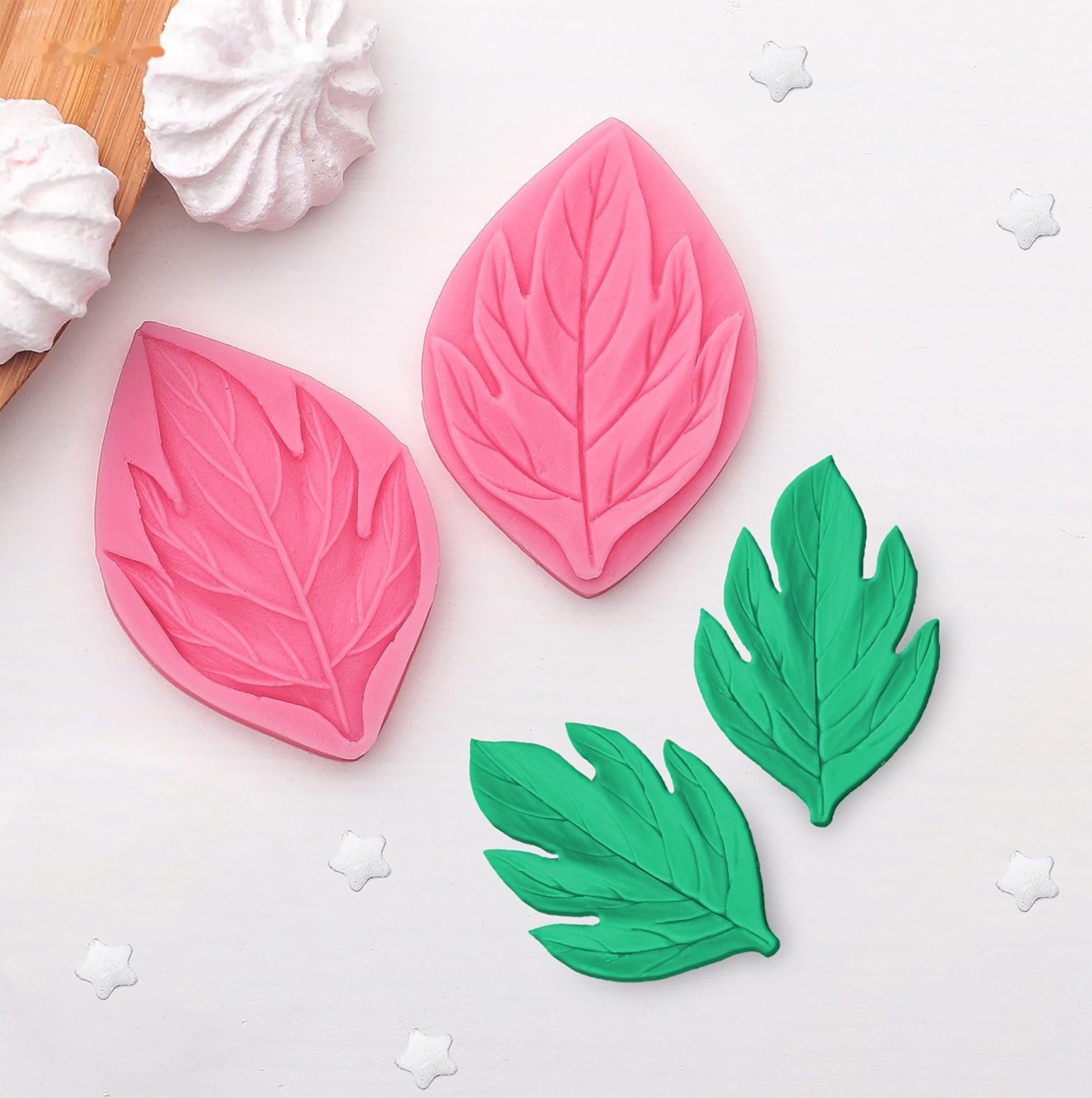 Молд «Листва», 2 части, 7×4,5 см, цвет МИКС