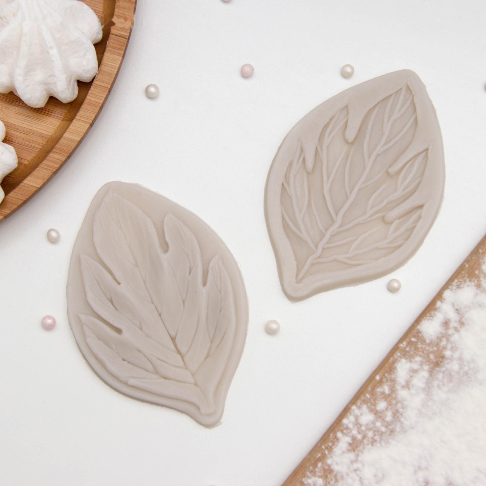 Молд «Листва», 2 части, 7×4,5 см, цвет МИКС