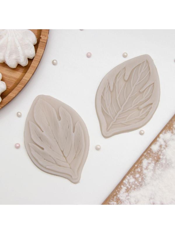 Молд «Листва», 2 части, 7×4,5 см, цвет МИКС