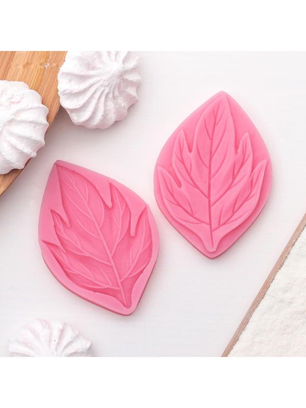 Молд «Листва», 2 части, 7×4,5 см, цвет МИКС