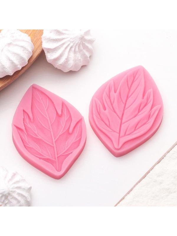 Молд «Листва», 2 части, 7×4,5 см, цвет МИКС