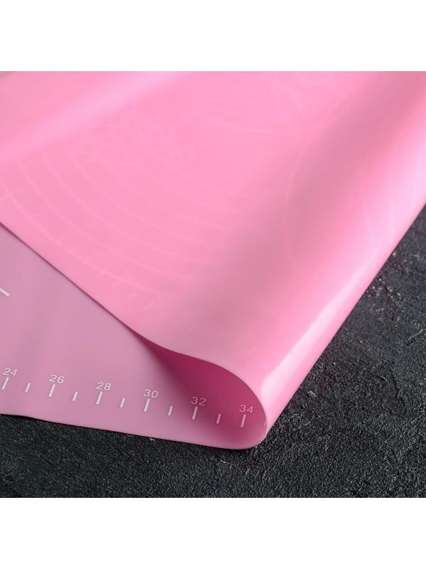 Коврик с разлиновкой силиконовый Доляна «Эрме», 64,5×45 см, цвет МИКС