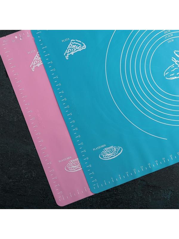 Коврик с разлиновкой силиконовый Доляна «Эрме», 64,5×45 см, цвет МИКС