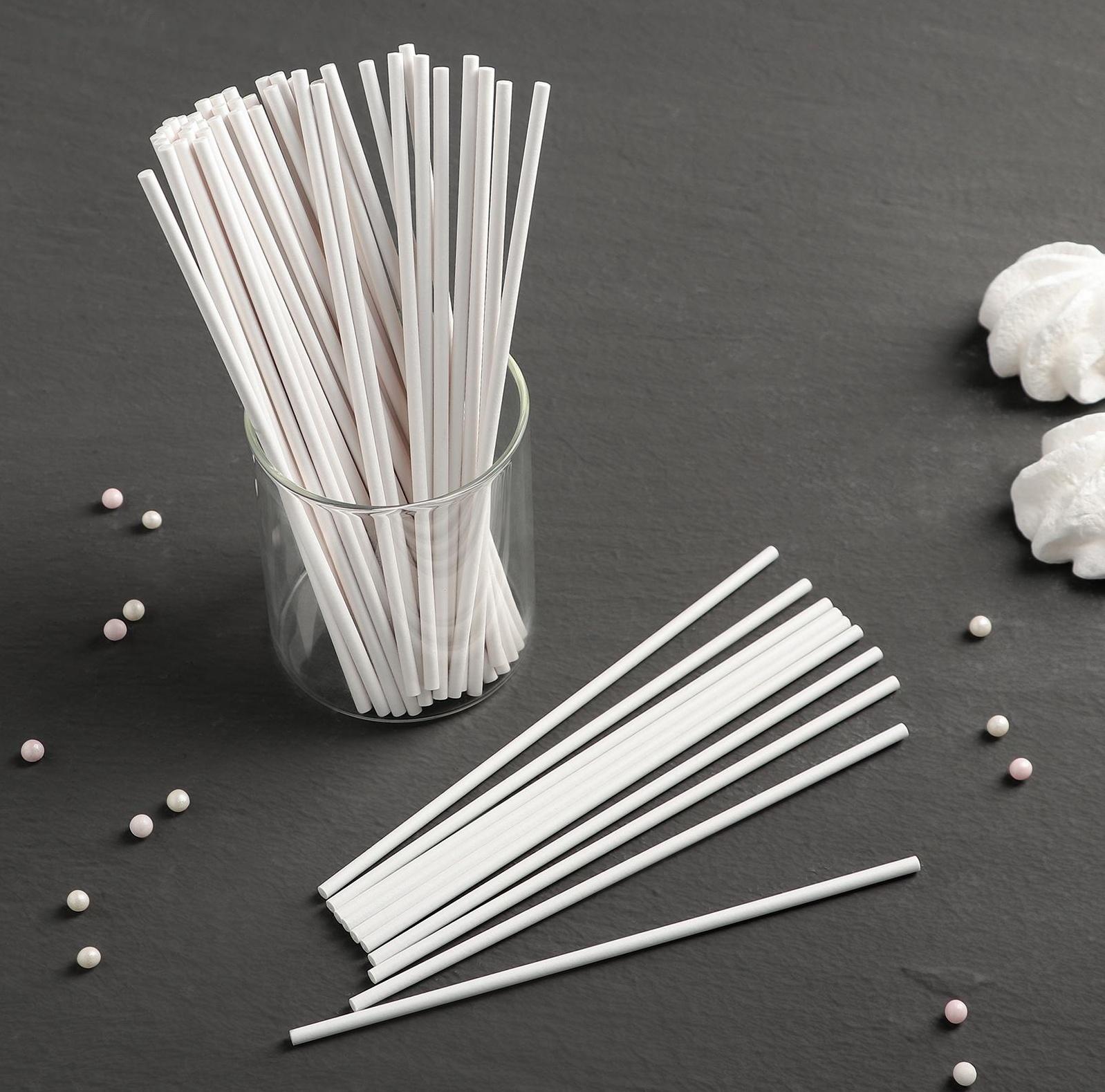 Набор палочек-дюбелей для кондитерских изделий Доляна, 50 шт, d=0,3 см, длина 15 см