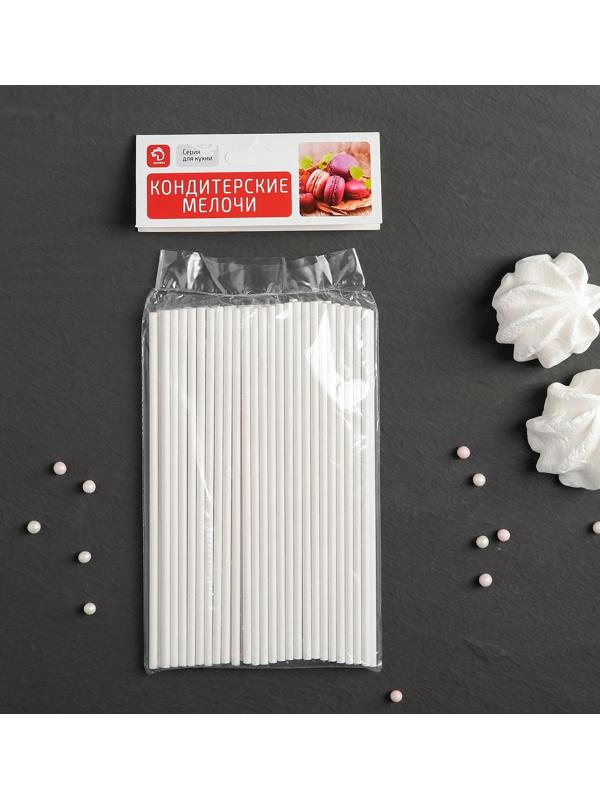 Набор палочек-дюбелей для кондитерских изделий Доляна, 50 шт, d=0,3 см, длина 15 см